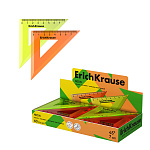 Угольник пластиковый ErichKrause Neon, 45°/7см, ассорти (в коробке-дисплее по 60 шт)