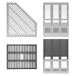 ЛОТОК ВЕРТ. 3 СЕКЦИИ, ERICHKRAUSE, СБОРНЫЙ, СЕРЫЙ /1/24/ РФ