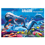 АЛЬБОМ Д/РИС. 24 Л. А4, ХАТБЕР ECO. АССОРТИ, НА СКОБЕ /11/55/ РФ