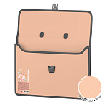 Портфель пластиковый ErichKrause Matt Pastel Bloom, с текстильной вставкой, A4, ассорти (в пакете по 1 шт.)