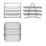 ЛОТОК ГОРИЗ. 3 УРОВНЯ, ERICHKRAUSE, СЕТЧАТЫЙ-МЕТАЛЛ, СЕРЫЙ /12/