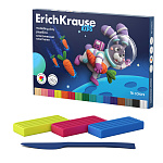 Пластилин классический ErichKrause Kids Space Animals 16 цветов со стеком, 288 г (в коробке 16 шт)