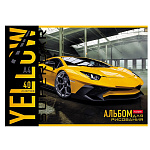АЛЬБОМ Д/РИС. 40 Л. А4, ХАТБЕР. YELLOW SUPERCAR, НА СКОБЕ /7/35/ РФ