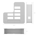 ЛОТОК ВЕРТ. ERICHKRAUSE TECHNO, CLASSIC, 75 ММ, БЕЛЫЙ /16/ РФ