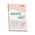 БЛОК Д/ЗАПИСИ 51*76 ММ, 100Л. HOPAX STICK*N ECO, ПАСТЕЛЬ РОЗОВЫЙ /12/144/412390