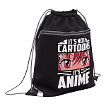 Мешок для обуви ErichKrause с карманом на молнии 500x410мм It`s Anime