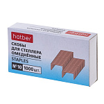 СКОБЫ №10 ХАТБЕР, МЕДНЫЕ, 1000 ШТ, КАРТ. БОКС /10/