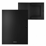 ПАПКА НА КНОПКЕ, А4, ERICHKRAUSE CLASSIC, А4, 8 ММ, 0,4 ММ, 3 КЛАПАНА, ЧЕРНЫЙ /4/48/