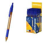 Ручка шариковая автоматическая ErichKrause R-301 Matic&Grip Amber 0.7, цвет чернил синий (в коробке по 50 шт.)
