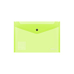 КОНВЕРТ ПЛАСТ. НА КНОПКЕ, B5, ERICHKRAUSE GLOSSY NEON, 0.18 ММ, ПОЛУПРОЗР. АССОРТИ /12/576/ РФ