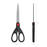 НОЖНИЦЫ 18 СМ. ERICHKRAUSE UNITY, ЧЕРНЫЙ, БЛИСТЕР /12/240/