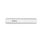 Линейка пластиковая ErichKrause Clear, 15см, прозрачный (в пакете по 20 шт)