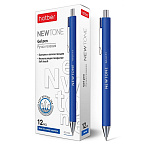 РУЧКА ГЕЛ. АВТ. ХАТБЕР NEWTONE, 0,5 ММ, ЧЕРНИЛА FAST DRY, СИНИЙ, К/К /12/