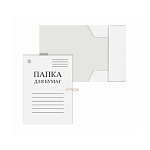 ПАПКА ДЛЯ БУМАГ НА ЗАВЯЗКАХ, А4, 280 Г/М, DOLCE COSTO, БЕЛАЯ, КАРТОН НЕМЕЛ. /200/