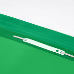 СКОРОСШИВАТЕЛЬ ПЛАСТ, А4, СТАММ, 160 МКМ, ПРОЗР. ВЕРХ, ЗЕЛЕНЫЙ /10/500/РФ