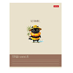 ТЕТРАДЬ 48 Л, А5, КЛ, ХАТБЕР. ЖЖ-МЯУ, ТИСНЕНИЕ, НА СКОБЕ /5/60/