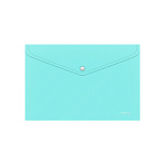 КОНВЕРТ ПЛАСТ. НА КНОПКЕ, A4, ERICHKRAUSE DIAGONAL PASTEL, 0,18 ММ, НЕПРОЗР. АССОРТИ /12/24/240/ РФ