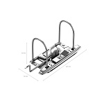 РЕГИСТРАТОР 5 СМ. ERICHKRAUSE STANDARD, БИРЮЗОВЫЙ /25/ 