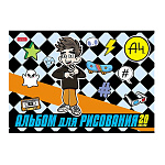 АЛЬБОМ Д/РИС. 20 Л. А4, ХАТБЕР. ВЛАД А4, НА СКОБЕ /12/60/