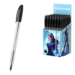 РУЧКА ШАР. ERICHKRAUSE® U-108 CLASSIC STICK 1.0 ULTRA GLIDE TECHNOLOGY, ЧЕРНЫЙ /50/200/2400/
