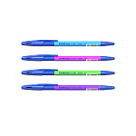РУЧКА ШАР. ERICHKRAUSE R-301 NEON STICK&GRIP, 0,7 ММ, СИНИЙ /50/400/3200/