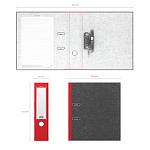 РЕГИСТРАТОР 7 СМ. ERICHKRAUSE ORIGINAL PRO, МРАМОР, КРАСНЫЙ, КАРМАН /20/ РФ