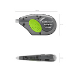 КОР. ЛЕНТА 5 ММ*08 М ERICHKRAUSE ERGOLINE®, РЕЗИН. ВСТАВКА, СЕРЫЙ, БЛИСТЕР /24/288/