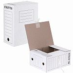 ПАПКА АРХИВНАЯ НА ЗАВЯЗКАХ 150 ММ, STAFF, БЕЛАЯ /20/