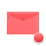 КОНВЕРТ ПЛАСТ. НА КНОПКЕ, A4, ЕRICHКRAUSE GLOSSY CLASSIC, 0,16 ММ, ПОЛУПРОЗР. АССОРТИ /12/240/ РФ