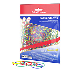 Канцелярские резинки для денег ErichKrause диаметр 40 мм/длина 60 мм, ассорти (в пакете с европодвесом по 100г.)