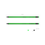 КАРАНДАШ Ч/Г ERICHKRAUSE JOY®, HB,  ПЛАСТ, КОРПУС, С ЛАСТИКОМ, ЗАТОЧЕН. АССОРТИ /42/210/2016/