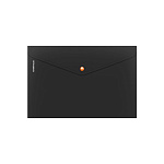 КОНВЕРТ ПЛАСТ. НА КНОПКЕ, A4, ЕRICHКRAUSE MATT ACCENT, 0,18 ММ, НЕПРОЗР. ЧЕРНЫЙ /12/240/ РФ