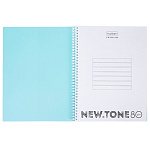 ТЕТРАДЬ 80 Л, А4, КЛ, ХАТБЕР PREMIUM. NEWTONE PASTEL НЕЗАБУДКА, ПЛАСТ. ОБЛ. ПЕРФ. ГРЕБЕНЬ /2/20/