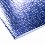 ТЕТРАДЬ 48 Л, А5, КЛ, ХАТБЕР, БУМВИНИЛ METALLIC CROCO СИНИЙ, ТИСНЕНИЕ, НА СКОБЕ /5/60/