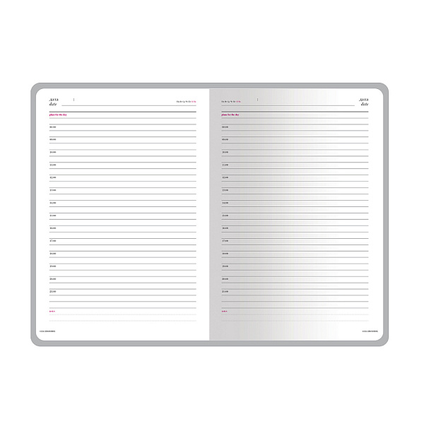 ЕЖЕДНЕВНИК НЕДАТИР, A5+, VELVET, ОРАНЖЕВЫЙ ФЛУОР /12/