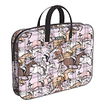 Папка текстильная на молнии ErichKrause с ручками Horse Racing, A4+