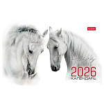 КАЛЕНДАРЬ ДОМИК 2026, ХАТБЕР СТАНДАРТ. ГОД ЛОШАДИ, МЕЛ. БУМ. НА ГРЕБНЕ /120/