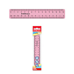 линейка 15 см, erich krause® candy, пласт. розовый, флоупак /20/240