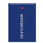 БЛОКНОТ 80 Л, А5, КЛ, ХАТБЕР. OFFICE BOOK, МЕЛ. ОБЛ. УФ-ЛАК, НА ГРЕБНЕ /56/ РФ