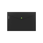 КОНВЕРТ ПЛАСТ. НА КНОПКЕ, A4, ЕRICHКRAUSE MATT ACCENT, 0,18 ММ, НЕПРОЗР. ЧЕРНЫЙ /12/240/ РФ