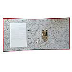 РЕГИСТРАТОР 5 СМ. PP, РАЗБОРНЫЙ, МЕТАЛЛ. УГОЛ, КРАСНЫЙ /50/РФ