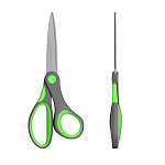 НОЖНИЦЫ 15 СМ. ERICHKRAUSE COMFORT, РЕЗИНОВЫЕ ВСТАВКИ, АССОРТИ, БЛИСТЕР /12/240/