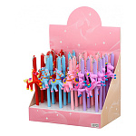 РУЧКА ШАР. BASIR. ГОД ЛОШАДИ, ПЛАСТ. ЦВ. КОРПУС АССОРТИ, СЪЕМ. БРЕЛОК, СИНИЙ /30/