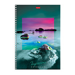 ТЕТРАДЬ 80 Л, А4, КЛ, ХАТБЕР. IMPRESSIONS, ВЫБ. ЛАК, НА ГРЕБНЕ /24/