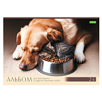 АЛЬБОМ Д/РИС. 24 Л. А4, ХАТБЕР ЭКО. ХВОСТАТЫЕ ИСТОРИИ, НА СКОБЕ /5/40/