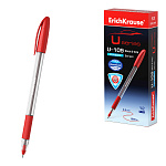 РУЧКА ШАР. ERICHKRAUSE U-109 CLASSIC STICK&GRIP 1.0 ULTRA GLIDE TECHNOLOGY, КРАСНЫЙ /12/144/1728/