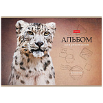 АЛЬБОМ Д/РИС. 48 Л. А4, ХАТБЕР. ДИКИЙ МИР, МАТ. ЛАМ. ТИСН. НА СКОБЕ /6/30/