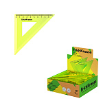 ТРЕУГОЛЬНИК 45 ГРАД. 09 СМ, ПЛАСТ. ERICH KRAUSE® NEON, ЖЕЛТЫЙ /42/504/ РФ