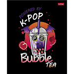 ТЕТРАДЬ 48 Л, А5, КЛ, ХАТБЕР. BUBBLE TEA, ГЛЯНЦ. ЛАМ. НА СКОБЕ /5/100/ РФ