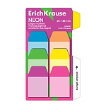 ЗАКЛАДКИ 25*38 ММ ERICHKRAUSE NEON, 06ЦВ/10Л, ПЛАСТ. АССОРТИ /24/288/